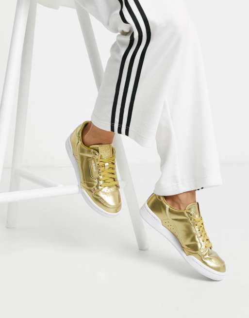 Adidas neo gold 2024 shoes metallic snake retro