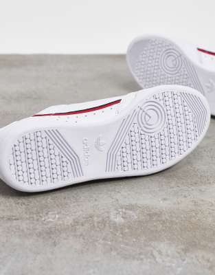 Adidas originals fashion continental 8 in white and red