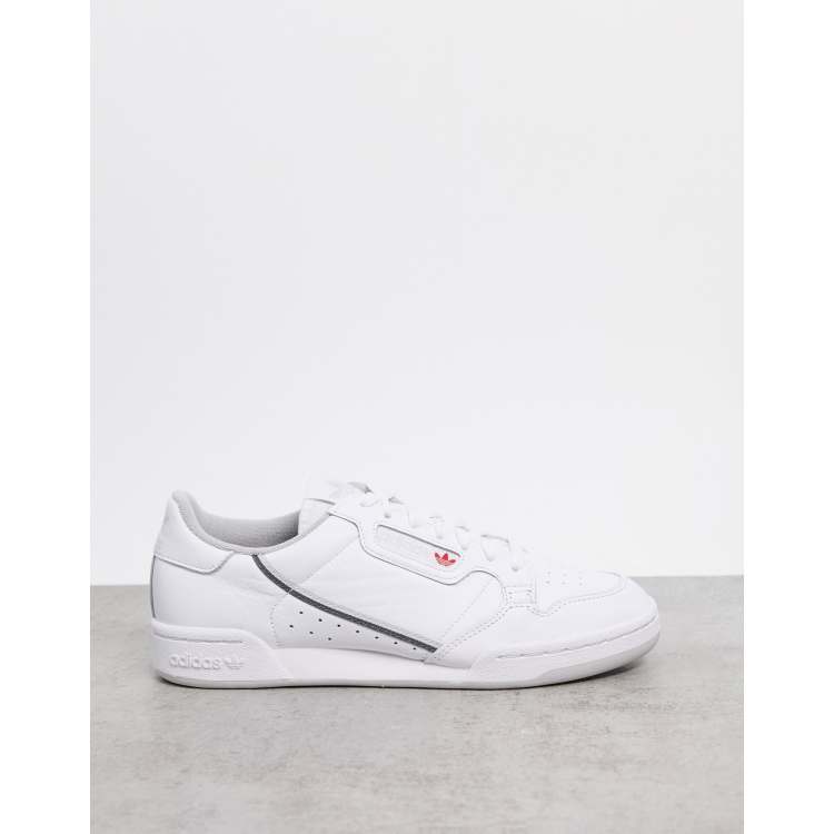 Adidas continental hot sale white grey