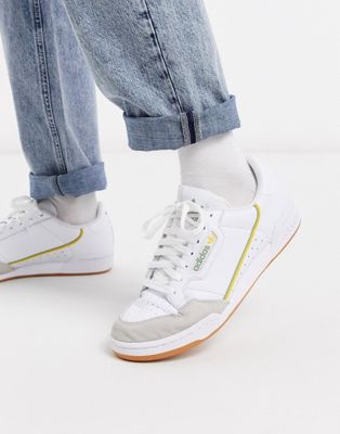 adidas continental 80 suede white