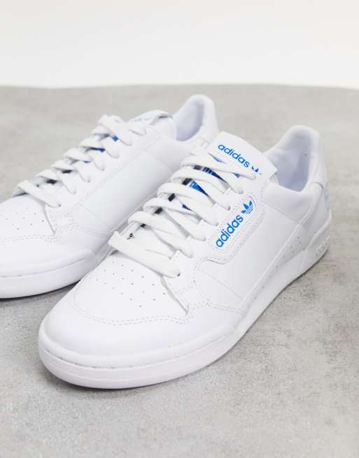 Uitdrukkelijk Eenzaamheid tegel adidas Originals - Continental 80 - Sneakers in wit met bluebird | ASOS