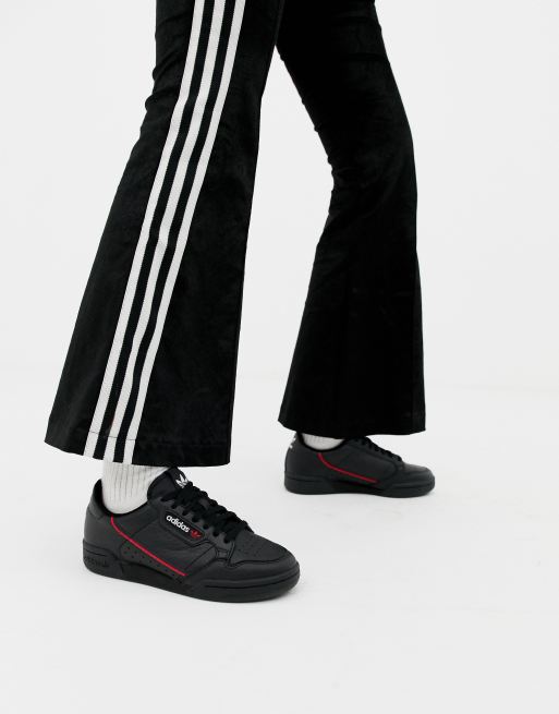 Adidas originals continental cheap 80 women's black