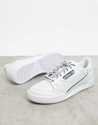 adidas continental 80 white white black