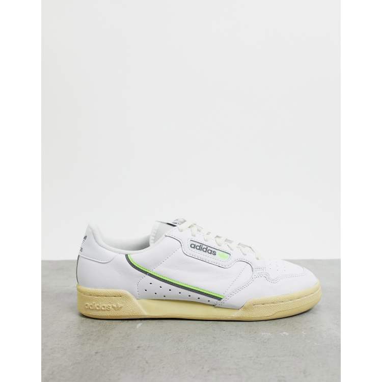 Adidas continental best sale 80 lime green