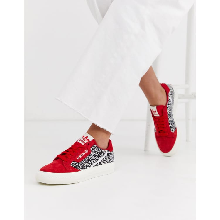 adidas Originals Continental 80 Vulc sneakers in animal print ASOS