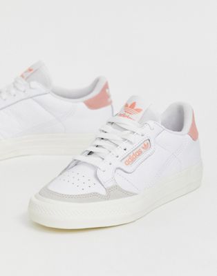 adidas continental 80 pink and white