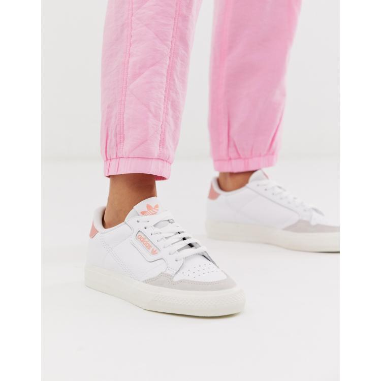 Adidas white & black continental 80 vulc on sale trainers