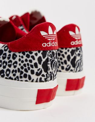 adidas red leopard print trainers