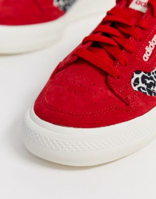red leopard print adidas trainers