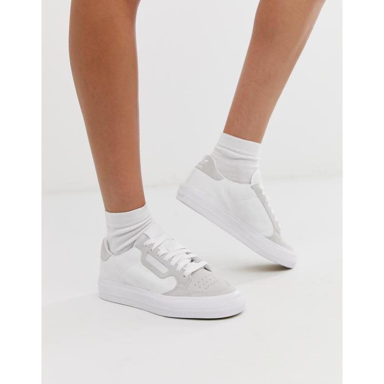 adidas Originals Continental 80 Vulc trainers in white ASOS