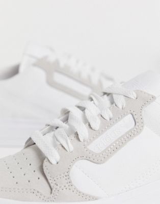 adidas originals continental 80 vulc trainer in white