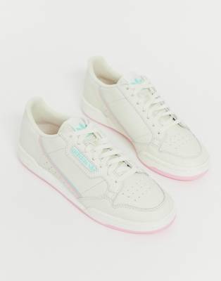 adidas continental 80 off white pink