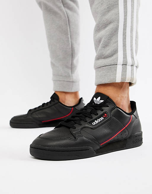 adidas Originals Continental 80's Sneakers In Black B41672 | ASOS