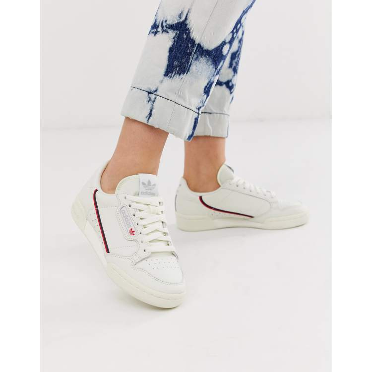 Adidas originals continental 80 sneakers store in white