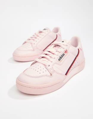 adidas originals continental 80's trainers in pink