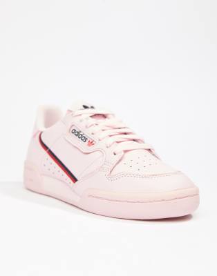 adidas originals continental 80's trainers in pink