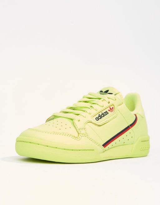 Adidas continental hot sale 80s yellow