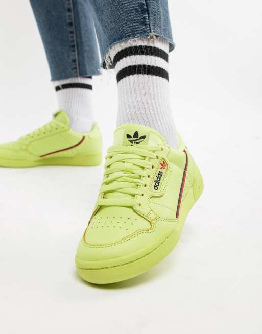 Comida Brisa ira adidas Originals Continental 80's Sneakers In Semi Frozen Yellow | ASOS