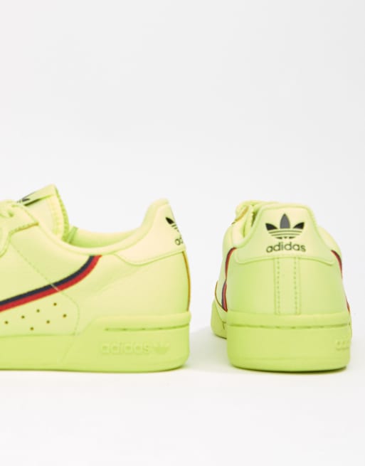 adidas Originals Continental 80 s Sneakers In Semi Frozen Yellow