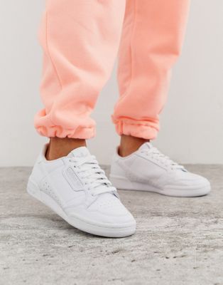 adidas originals continental 80s sneakers in triple white