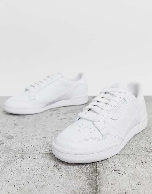 Adidas originals continental 80s sneakers in store triple white