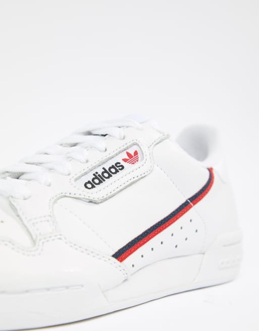 Adidas blanche outlet continental 80