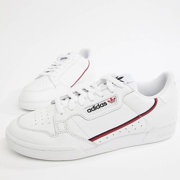 Low Weaken irregular adidas Originals Continental 80's Sneakers In White B41674 | ASOS