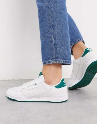 adidas originals continental 80s sneakers in triple white