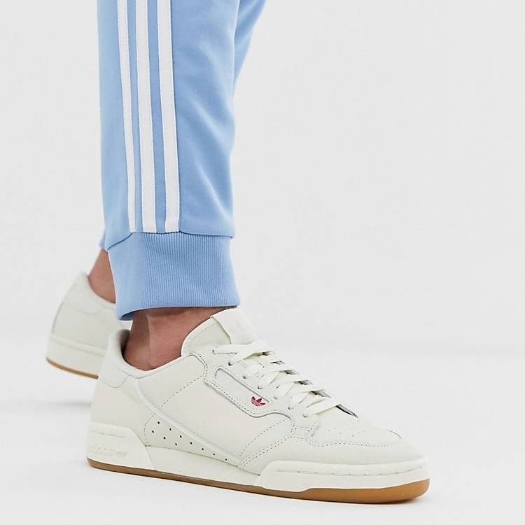 jump Walnut Additive adidas Originals continental 80s sneakers in white with gum sole | ASOS