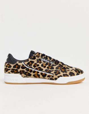 adidas continental leopard