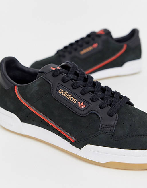 Ongoing At risk Green background adidas Originals Continental 80's TFL Central Bakerloo Line sneakers in  black | ASOS