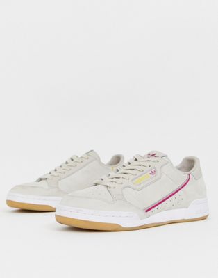 adidas originals continental 80's tfl piccadilly jubilee line trainers in white