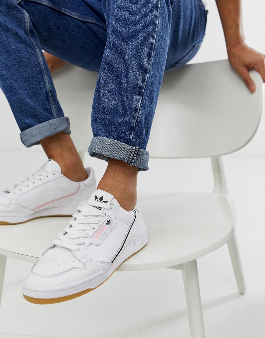 Adidas Originals Continental 80's TFL northern hammersmith line trainers in white