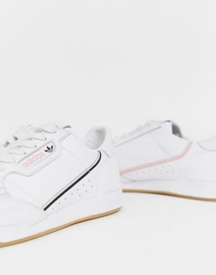 adidas originals continental 80's tfl northern hammersmith line trainers in white