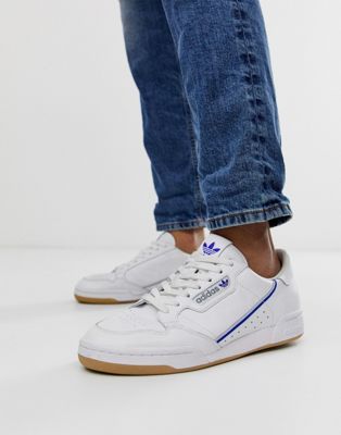 adidas originals continental 80's tfl piccadilly jubilee line trainers in white