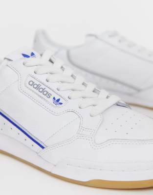 adidas originals continental 80's tfl piccadilly jubilee line trainers in white