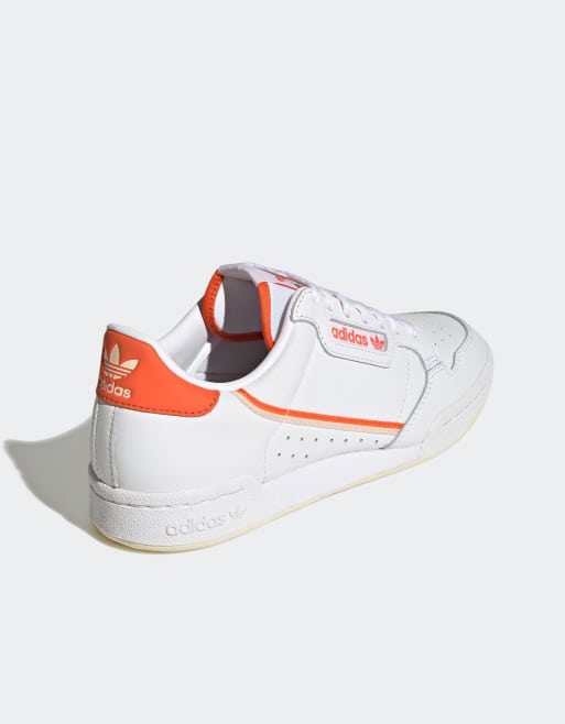 Adidas originals continental 80's store trainers in off white