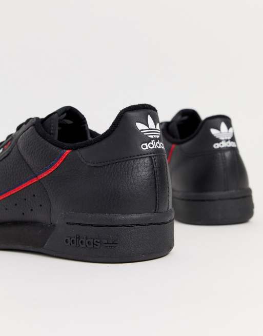 Adidas originals continental 80's trainers sale in black