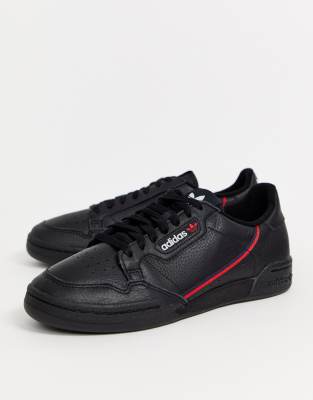 adidas originals continental 80's trainers in black