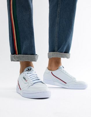 adidas originals continental 80's trainers in blue