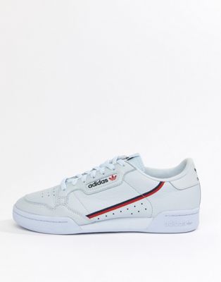 adidas originals continental 80's trainers in blue b41673