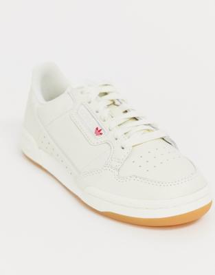 adidas 80s continental trainers off white raw white gum