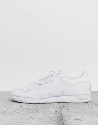 adidas originals continental 80s sneakers in triple white