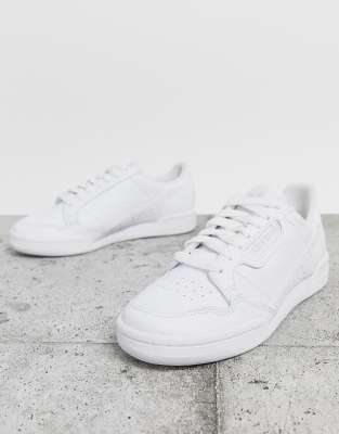 adidas originals continental 80s sneakers in triple white