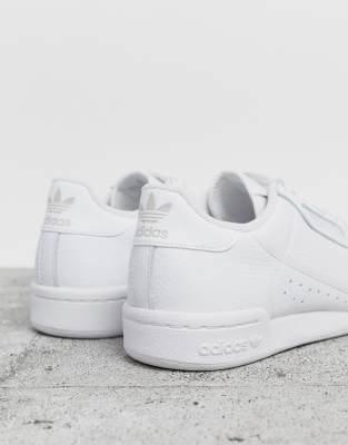 adidas originals continental 80s trainers in triple white