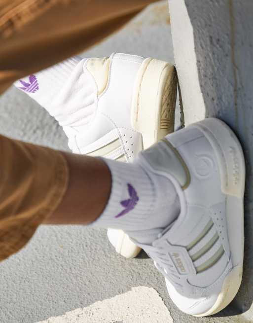 Adidas originals continental 80s trainers in triple white cheap
