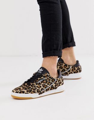 leopard adidas continental
