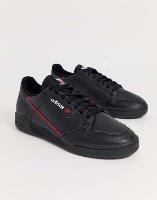 adidas – Originals – Continental – Czarne buty sportowe w stylu lst 80.
