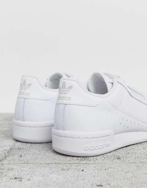 adidas Originals Continental Sneaker im Stil der 80er Jahr in Triple WeiB ASOS