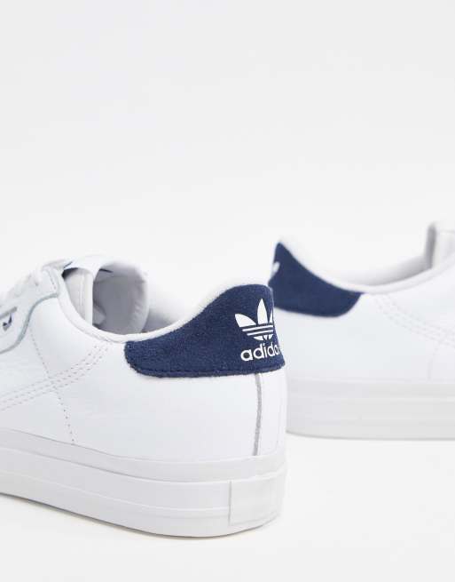 adidas Originals continental vulc leather sneakers white